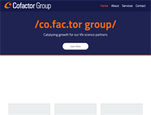 Tablet Screenshot of cofactorgroup.com